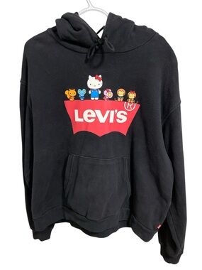 Levi's X Hello Kitty Hoodie 45Th Anniversary Collaboration Women’s Size Large